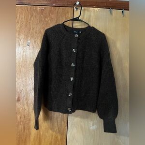 NWT RD Style Usha Raglan Sleeve Crew Neck Cardigan, size medium